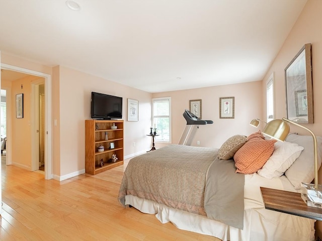 40 Bay Farm Unit 40, Duxbury, MA 02332 - bedroom featuring light wood-type flooring and baseboards