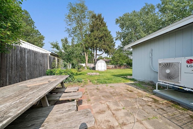 24 Hobson St, Brockton, MA 02302 - view of patio featuring ac unit and outdoor dining space