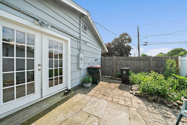 24 Hobson St, Brockton, MA 02302 - view of patio with french doors