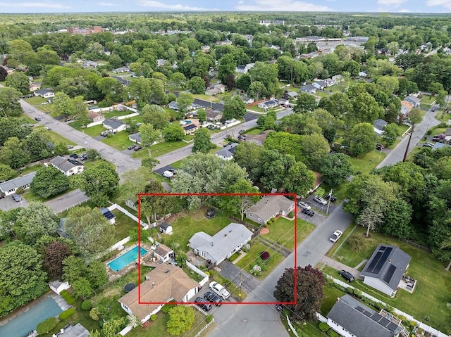 24 Hobson St, Brockton, MA 02302 - aerial view of property's location featuring property parcel outlined