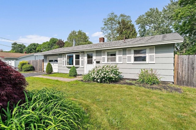 24 Hobson St, Brockton, MA 02302 - ranch-style house featuring a chimney
