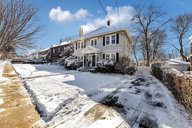 view of colonial home