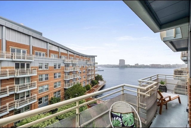 4 Battery Wharf Unit 4504, Boston, MA 02109 - balcony featuring a water view