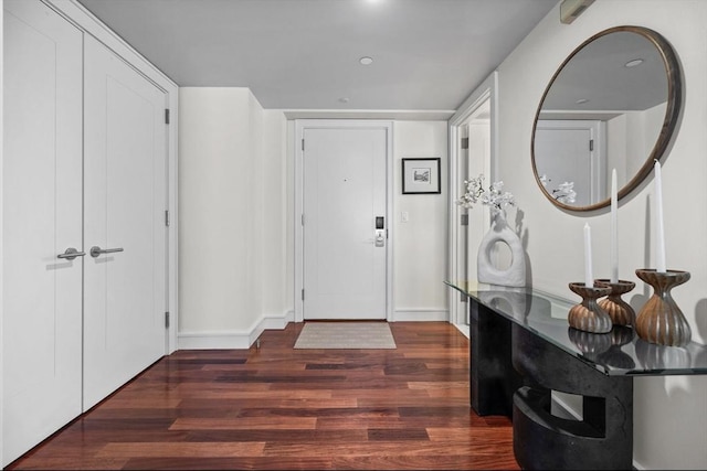 4 Battery Wharf Unit 4504, Boston, MA 02109 - entrance foyer with wood finished floors and recessed lighting