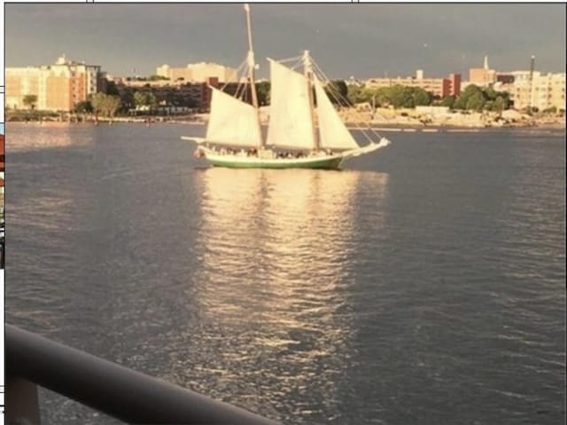 4 Battery Wharf Unit 4504, Boston, MA 02109 - water view with nearby urban area