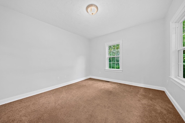 unfurnished room featuring carpet floors