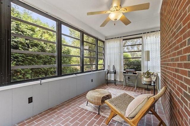 30 Brigham St, Hudson, MA 01749 - sunroom / solarium with a ceiling fan