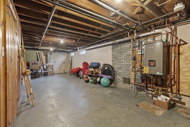 30 Brigham St, Hudson, MA 01749 - basement with water heater