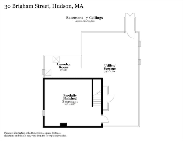 30 Brigham St, Hudson, MA 01749 - view of floor plan / room layout