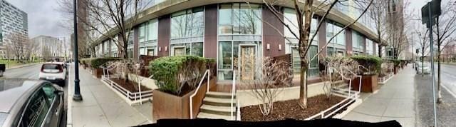 2 Earhart Unit 121, Cambridge, MA 02141 - building lobby with a high ceiling