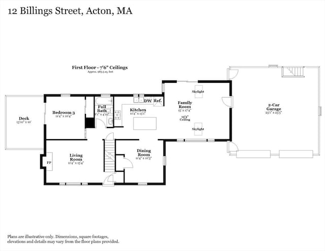 12 Billings St, Acton, MA 01720 - home floor plan