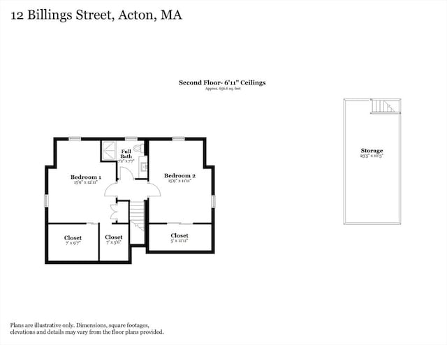 12 Billings St, Acton, MA 01720 - floor plan / room layout