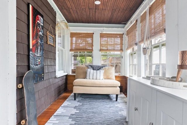 50 Wethersfield, Rowley, MA 01969 - sunroom / solarium with plenty of natural light, wood finished floors, and wood ceiling