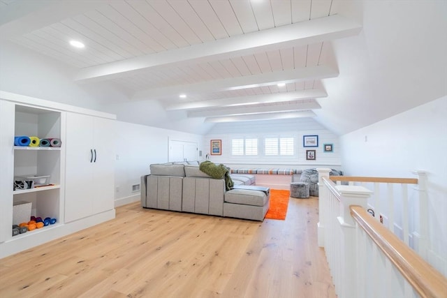 61 Chickering Rd, Spencer, MA 01562 - living room featuring light wood-style floors and wood ceiling