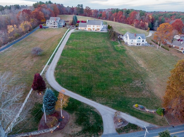 61 Chickering Rd, Spencer, MA 01562 - aerial view of property and surrounding area featuring a forest