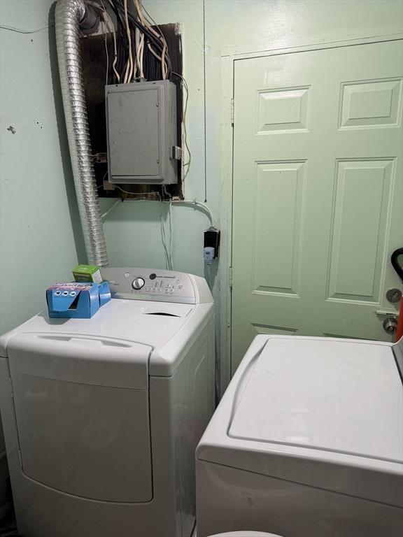 laundry room with laundry area and separate washer and dryer