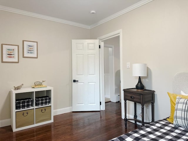 31 Horton St, Attleboro, MA 02703 - bedroom featuring wood finished floors, ornamental molding, and baseboards