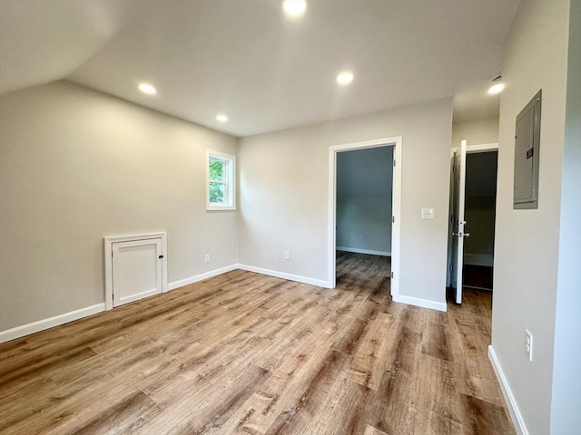 31 Horton St, Attleboro, MA 02703 - spare room featuring electric panel, wood finished floors, recessed lighting, and baseboards
