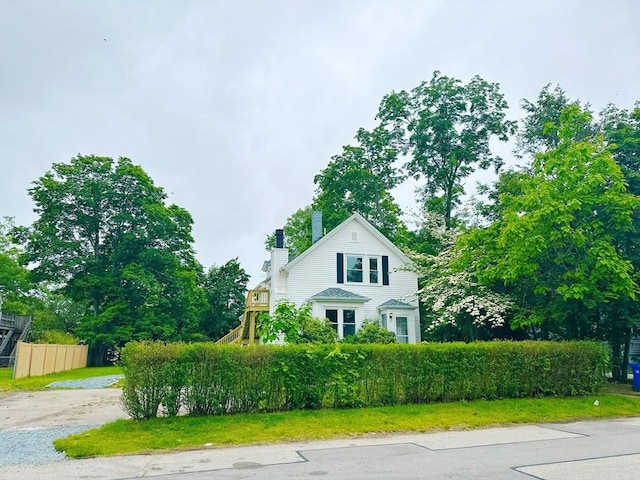 31 Horton St, Attleboro, MA 02703 - view of front of property with a chimney