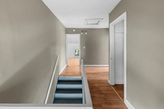 686-688 E Ave, Warwick, RI 02886 - stairs featuring attic access and wood finished floors