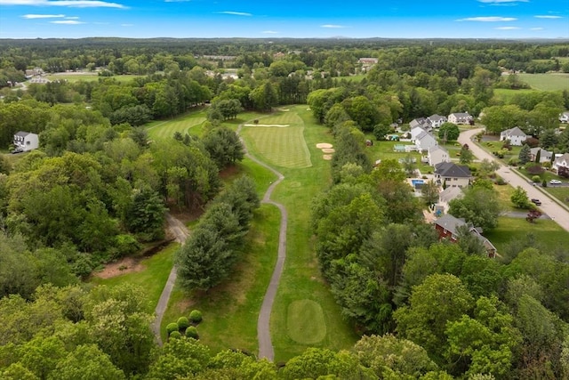 186 Mitchell G Dr, Tewksbury, MA 01876 - aerial view of property and surrounding area with a local golf course and a forest