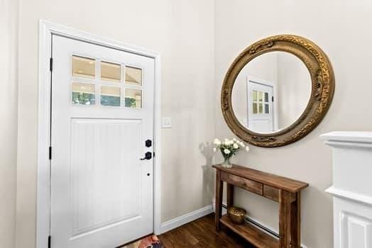 28 Christopher Ln, Scituate, MA 02066 - foyer with wood finished floors and baseboards