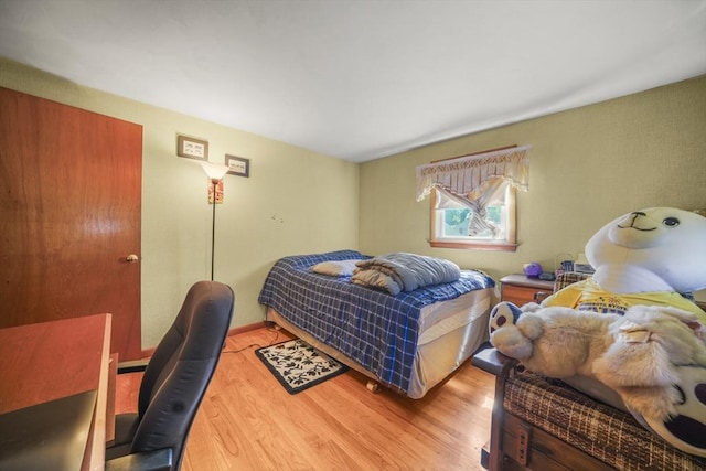161 Columba St, Chicopee, MA 01020 - bedroom with wood finished floors and an office area