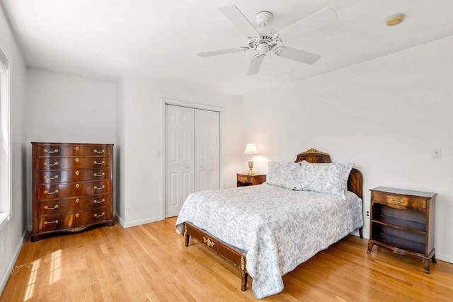 10 Gianna Dr, Saugus, MA 01906 - bedroom featuring light wood finished floors, a closet, and a ceiling fan