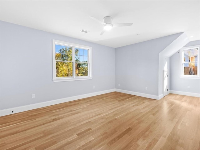 35 Lincoln St, Hopkinton, MA 01748 - spare room featuring a ceiling fan and light wood-style flooring