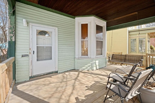 exterior space with covered porch