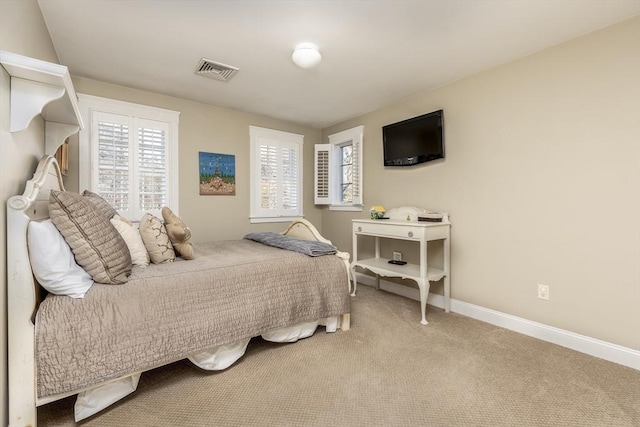 bedroom featuring carpet flooring