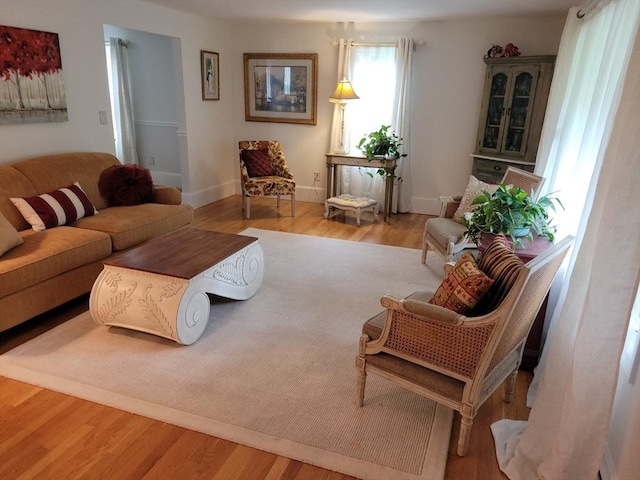 30 Ridgewood Ln, Quincy, MA 02169 - living room featuring wood finished floors and baseboards