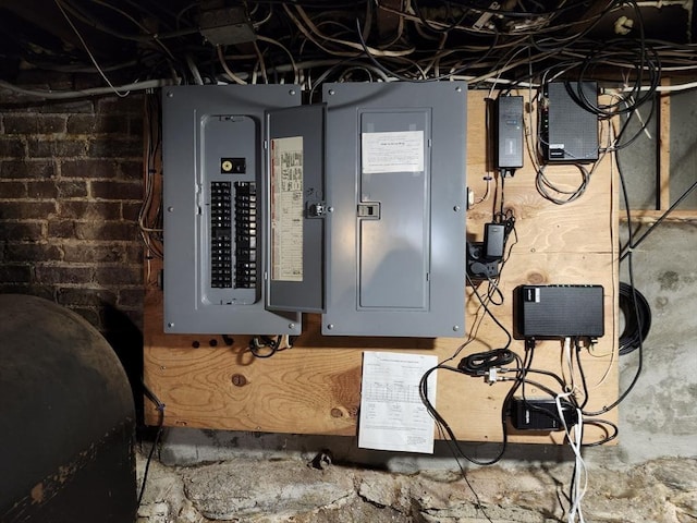 utility room featuring electric panel