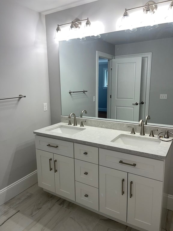 bathroom with vanity