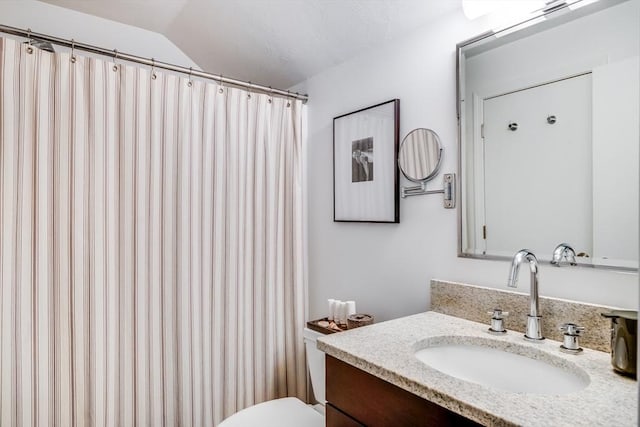 23 Matt Hoxie Trl Unit 23, Plymouth, MA 02360 - full bathroom featuring vanity, toilet, and a shower with shower curtain