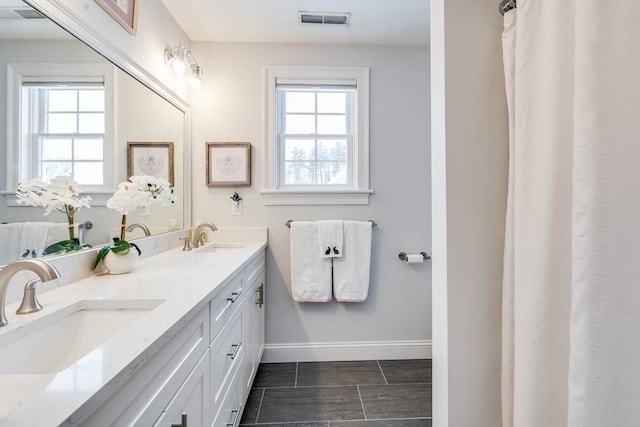 bathroom featuring vanity