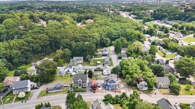39 Doyle Ave, Dracut, MA 01826 - aerial view of residential area featuring a heavily wooded area