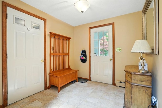 105 Old Barn Path, Marshfield, MA 02050 - entryway with baseboard heating and baseboards