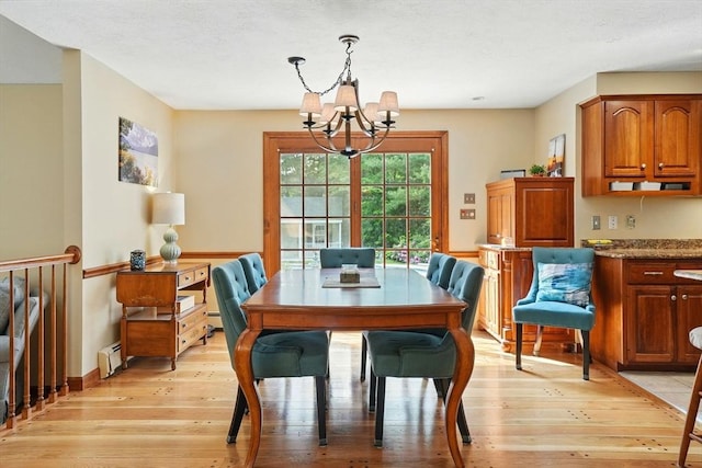 105 Old Barn Path, Marshfield, MA 02050 - dining room with a chandelier and light wood-type flooring