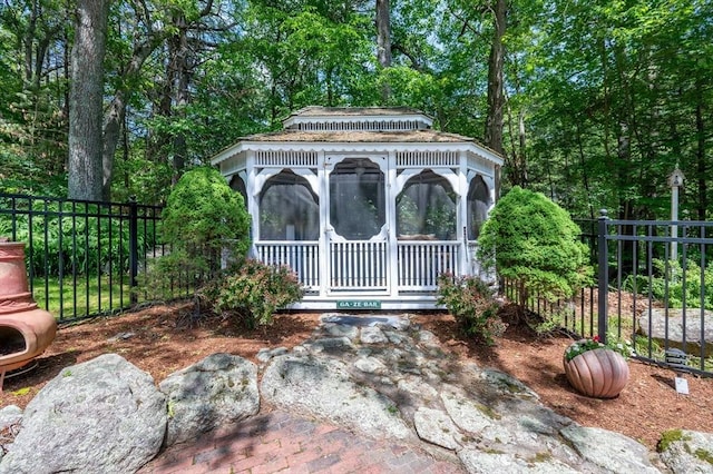 28 Old Farm Rd, Hopkinton, MA 01748 - view of outdoor structure with a gazebo