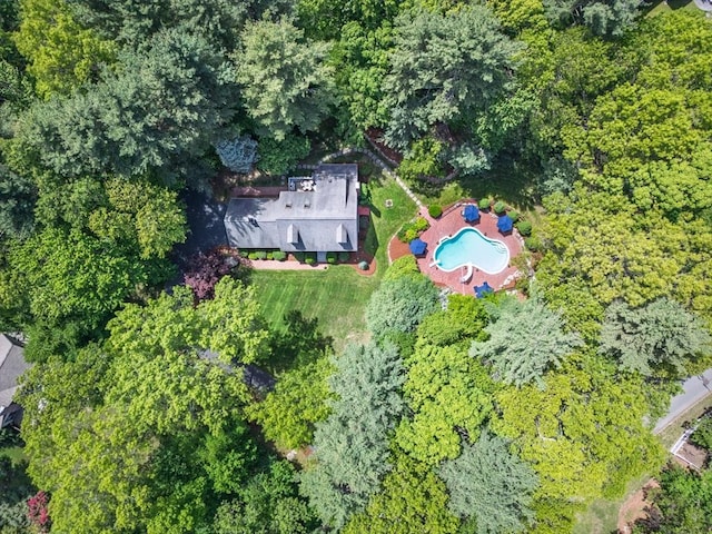28 Old Farm Rd, Hopkinton, MA 01748 - aerial view of property and surrounding area with a pool