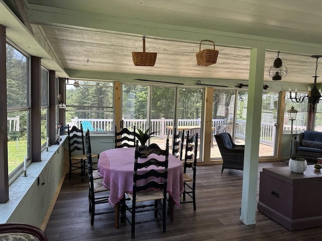 6 Weaver Farm Rd, Rutland, MA 01543 - sunroom / solarium featuring wood-type flooring and a deck