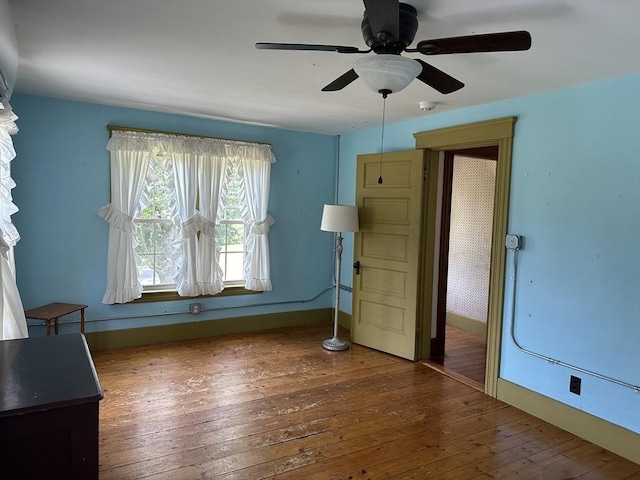 6 Weaver Farm Rd, Rutland, MA 01543 - unfurnished bedroom featuring hardwood / wood-style flooring and ceiling fan