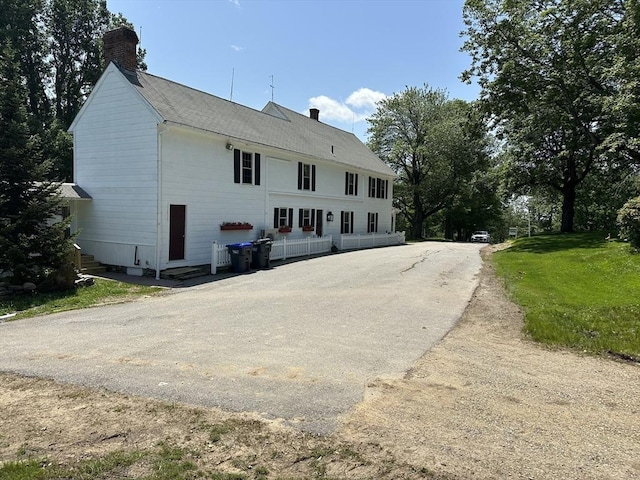 6 Weaver Farm Rd, Rutland, MA 01543 - back of house featuring a chimney