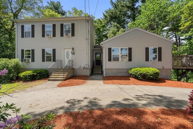 43 Outlook Rd, Billerica, MA 01862 - view of front of home with entry steps and cooling unit