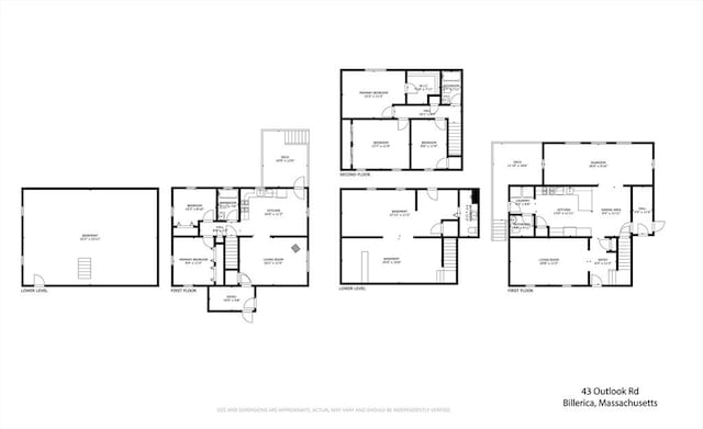 43 Outlook Rd, Billerica, MA 01862 - view of property floor plan