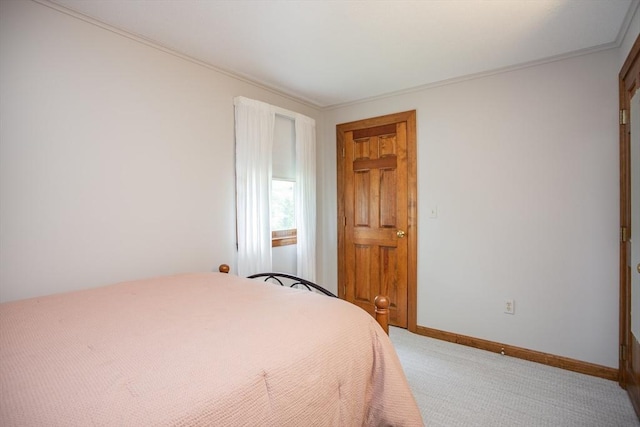 145 Reservoir St, Norton, MA 02766 - bedroom with light colored carpet, crown molding, and baseboards
