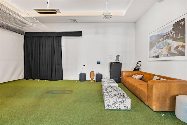 99 Sumner Unit 514, Boston, MA 02128 - game room with carpet floors and golf simulator