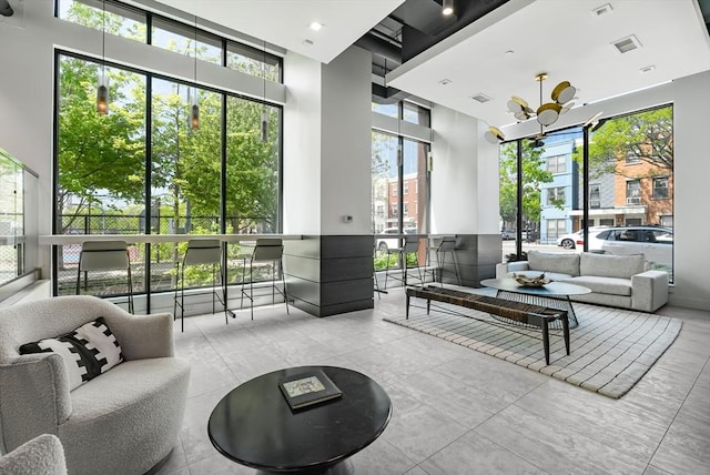 99 Sumner Unit 514, Boston, MA 02128 - community lobby with a towering ceiling