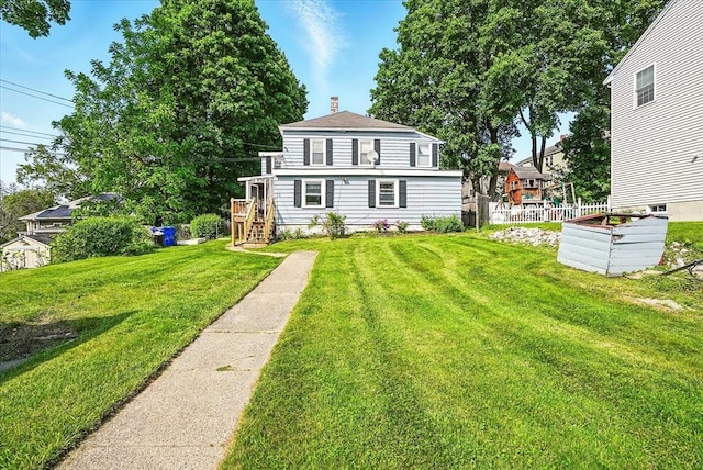 22 Douglas Ave, Maynard, MA 01754 - view of front facade featuring a chimney
